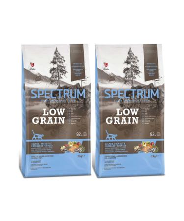 Spectrum Low Grain Cat Food for Adult Cats with Salmon Anchovy and Cranberry 2 kg 2 Pieces