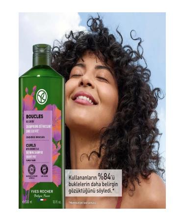Yves Rocher Curl Defining Shampoo - Curly and Wavy Hair / Boucles Organic Flax and Agave 300 ml - Buy Online on GoSupps.com