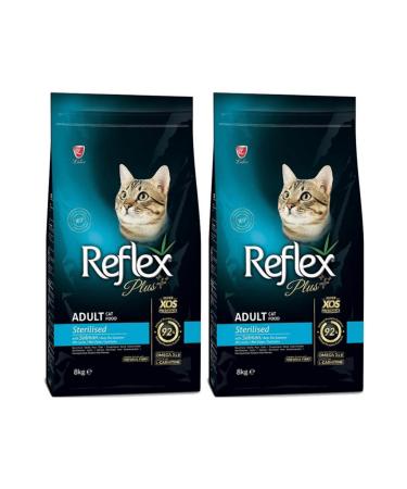 Reflex Plus Sterilized Salmon Sterilized Cat Food 8 kg - 2 Pieces