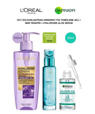 L'Oreal Paris Purifying Plumping Moisturizing Aloe-Vera Skin Care Set-Normal Combination Skin