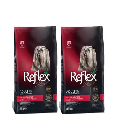 Reflex Plus Mini and Small Breed Adult Dog Food with Lamb and Rice 8 kg - 2 Pieces
