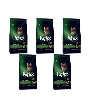 Reflex Plus Chicken Kitten Cat Food 1.5 kg - 5 Pieces