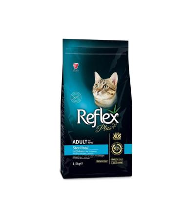 Reflex Plus Sterilized Salmon Sterilized Cat Food 1.5 kg - 4 Pieces - Buy Online on GoSupps.com