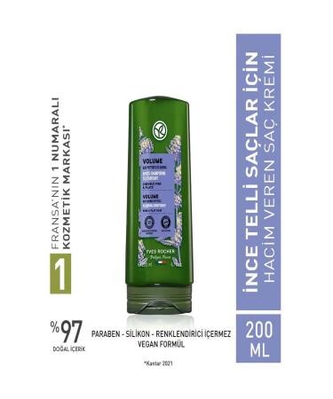Yves Rocher Volumizing Conditioner - Fine Hair / Volume Quinoa peptides and Agave 200 ml