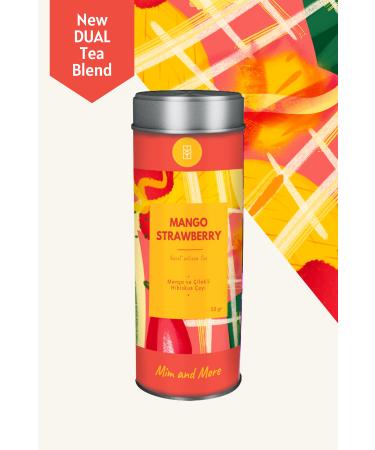 Mim and More Mango Strawberry Tea - Mango and Strawberry Flavored Hibiscus Tea 50 gr