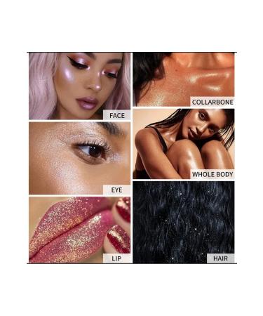 Lesvip's Body glitter body sparkles shimmering glitter face body illuminator brightening powder glitter - Buy Online on GoSupps.com