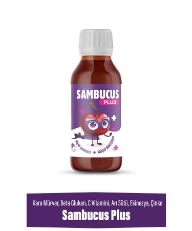 Happy Cure Sambucus Plus Cherry Flavored Syrup 150 Ml (Black Elderberry Beta Glucan Echinacea Royal Jelly) - Buy Online on GoSupps.com