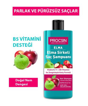 PROCSIN Anti-Oily Apple Cider Vinegar Shampoo 300 ml - Buy Online on GoSupps.com