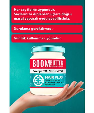 BOOM BUTTER Plus Anti-Loss 1% Baicapil 1% Capixyl Nourishing Hair Care Oil 190 ml - Buy Online on GoSupps.com