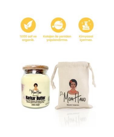 Dr. Mom Hand Karkar Butter 220ml "For heavily processed damaged breaking and falling hair" - Buy Online on GoSupps.com