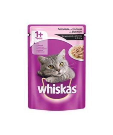 Whiskas Pouch Salmon Wet Cat Food 100 Gr X 12 Pieces
