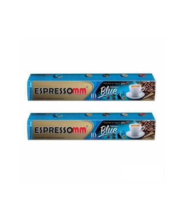 ESPRESSOMM Nespresso Compatible Blue Capsule Coffee - Decaffeinated! (20 PIECES)