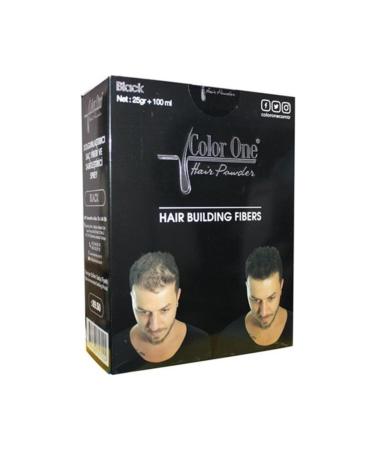 Color One Thickening and Fixing Hair Fiber Black 25gr+100ml