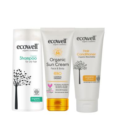 Ecowell Organic Holiday Package (shampoo + Sunscreen + Conditioner)