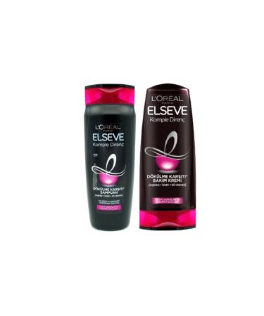 Elseve Complete Resistance Anti-Hair Loss Shampoo 375 Ml + Anti-Hair Loss Care Cream 375 Ml