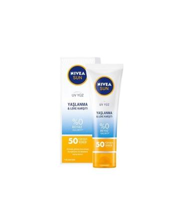 NIVEA Sun Anti-Aging Sunscreen Face Cream Spf 50+ 50 ml