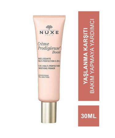 Nuxe Creme Prodigieuse Boost 5-in-1 Multi-Perfection Smoothing Primer - Anti-Aging Makeup Base 30ml - Buy Online on GoSupps.com