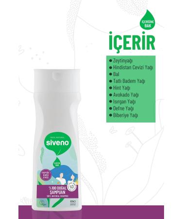 Siveno 0 Natural Anti-Dandruff Shampoo Daily Care Oily Hair Tea Tree Wintergreen Vegan 300 ml - Buy Online on GoSupps.com