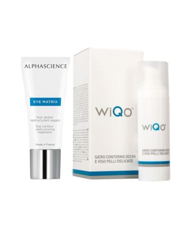 Alphascience Eye Matrix 15 Ml and Wiqo Eye And Face Contour Serum 30 Ml Economical Summer Pack of 2