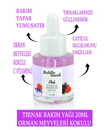 BUBBLEBOMB Nail Care Oil 20ml Forestfruits Forest Fruit