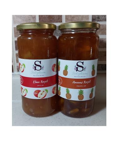 Suheylaana Natural Apple Jam 620 Grams and Pineapple Jam 620 Grams