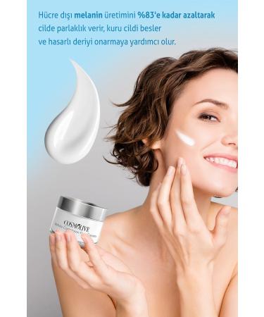 Cosmolive Skin Whitening Anti-Stain Moisturizing Face and Body Cream Glass Jar Premium Natural Design - Buy Online on GoSupps.com