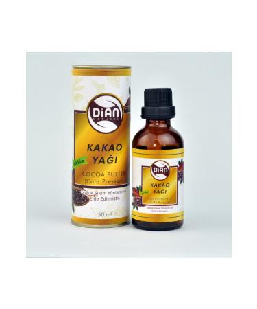 DIAN Natural Organic Cocoa Butter 50 ml - 0 Pure Natural Cold Pressed Cocoa Oil