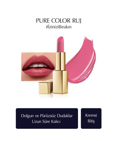 Estee Lauder Creamy Lipstick - Pure Color Creme Lipstick Creamy Satin Finish - 3.5gr - Color: 220 Powerful