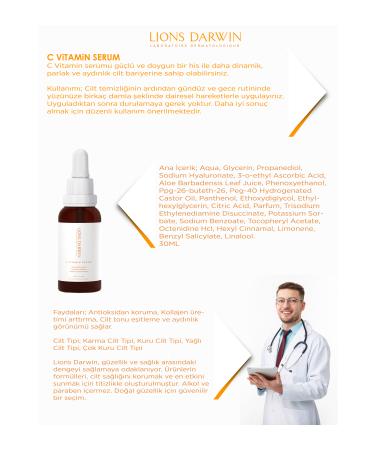 LIONS DARWIN Lionsdarwin Vitamin C Serum - Buy Online on GoSupps.com