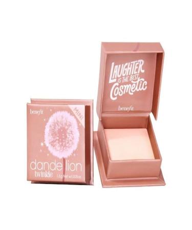 benefit cosmetics Mini Dandelion Twinkle -soft Pink Illuminating Powder Soft Nude-pink Highlighter 1.5 G
