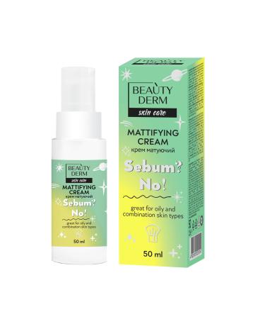 BEAUTY DERM Face Cream Mattifying Effect Sebum Regulator Mattifies the Skin Closes the Pores