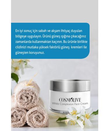 Cosmolive Skin Whitening Anti-Stain Moisturizing Face and Body Cream Glass Jar Premium Natural Design - Buy Online on GoSupps.com