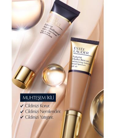 Estee Lauder Futurist Hydra Rescue SPF 45 Moisturizing Foundation 35ml - Color: 3N1 Ivory Beige - Buy Online on GoSupps.com