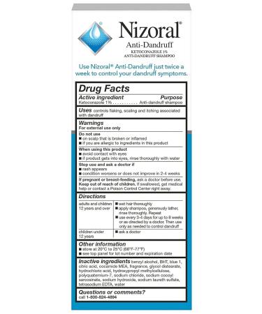 Nizoral Anti-Dandruff Shampoo 125ML - Buy Online on GoSupps.com