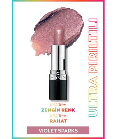 Avon Ultra Shimmer Shimmer Lipstick Violet Sparks 2 Pack + Lovider Pocket Mirror - Buy Online on GoSupps.com