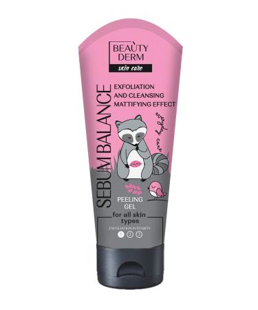 BEAUTY DERM Facial Peeling Sebum Balance 75 ml Deep Cleaning with Microcrystalline Effect