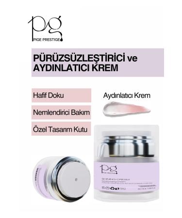 Pige Smoothing Brightening & Moisturizing Cream 50 Ml