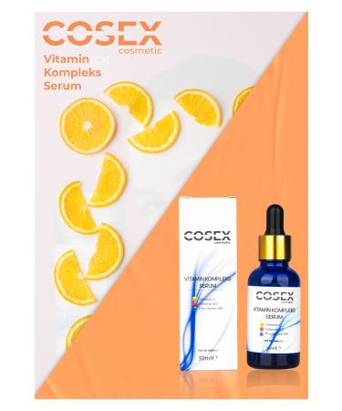 COSEX Vitamin C Brightening and Smooth Skin Care Serum 30 ml (Vitamin K2 - Provitamin B5) - Buy Online on GoSupps.com