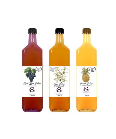 S heylaana Natural Oleaster Black Grape and Pineapple Vinegar 1000 Ml