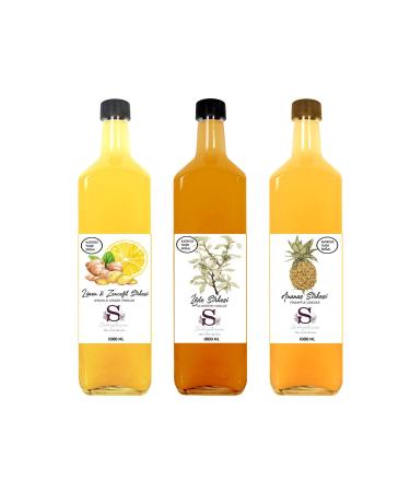 Suheylaana Natural Oleaster Lemon & Ginger and Pineapple Vinegar 1000 Ml