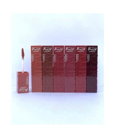 ASTER BEAUTY Rose Classic Matte Lipgloss 6-L Permanent Lipstick Series