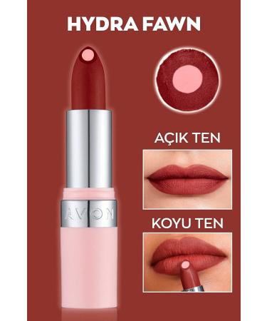 Avon Hydramatic Matte Lipstick Fawn 2 Pack + Lovider with Pocket Mirror - Buy Online on GoSupps.com