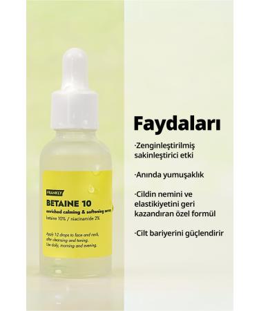 FRANKLY Skin Barrier Repairing Renewing and Moisturizing Serum with Betaine and Niacinamide 30ml - Buy Online on GoSupps.com