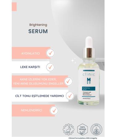 Clinic M Brightening Anti-Spot Serum Brightening Serum Containing Arbutin Niacinamide Tranexamic Acid - Buy Online on GoSupps.com