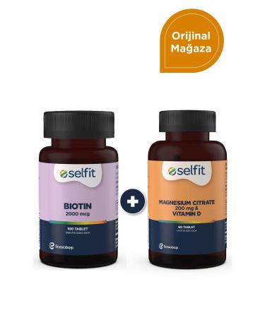 Selfit Biotin 2000 Mcg & Magnesium Citrate 200 mg & Vitamin D