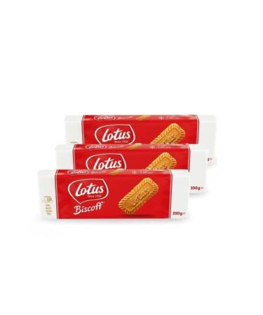 Lotus Biscoff Caramelized Biscuits 250 gr X 3 Pieces
