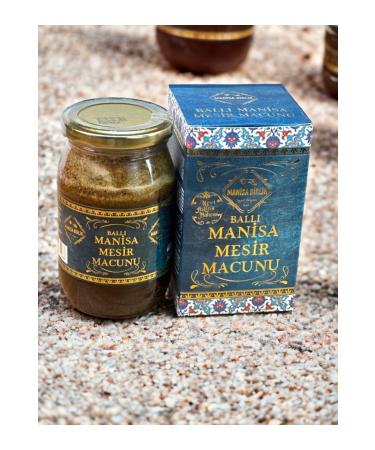 MAN SA B RL K Honey Mesir Paste 400 gr Glass Jar (STRENGTHENS IMMUNITY)(No Glucose)