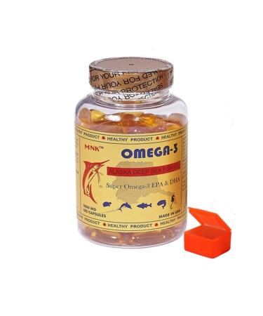 Mnk Omega 3 100 Softgel Fish Oil - Pill Box