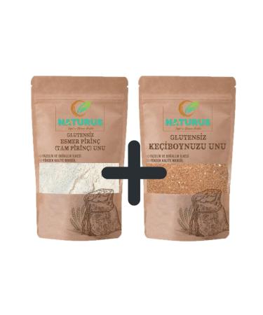NATURUS Natural Whole Rice Flour 400g Carob Flour 500g