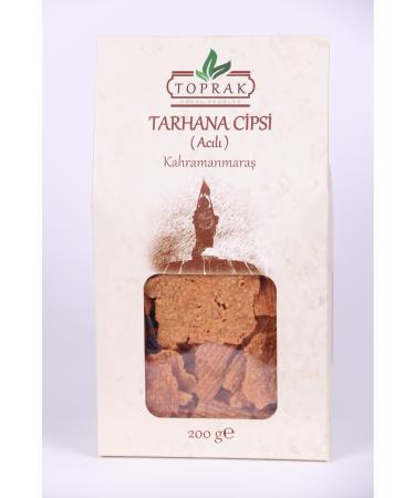 Toprak Natural Tarhana Chips Hot 200 G - Tarhana for Snacks - Kahramanmara Tarhana